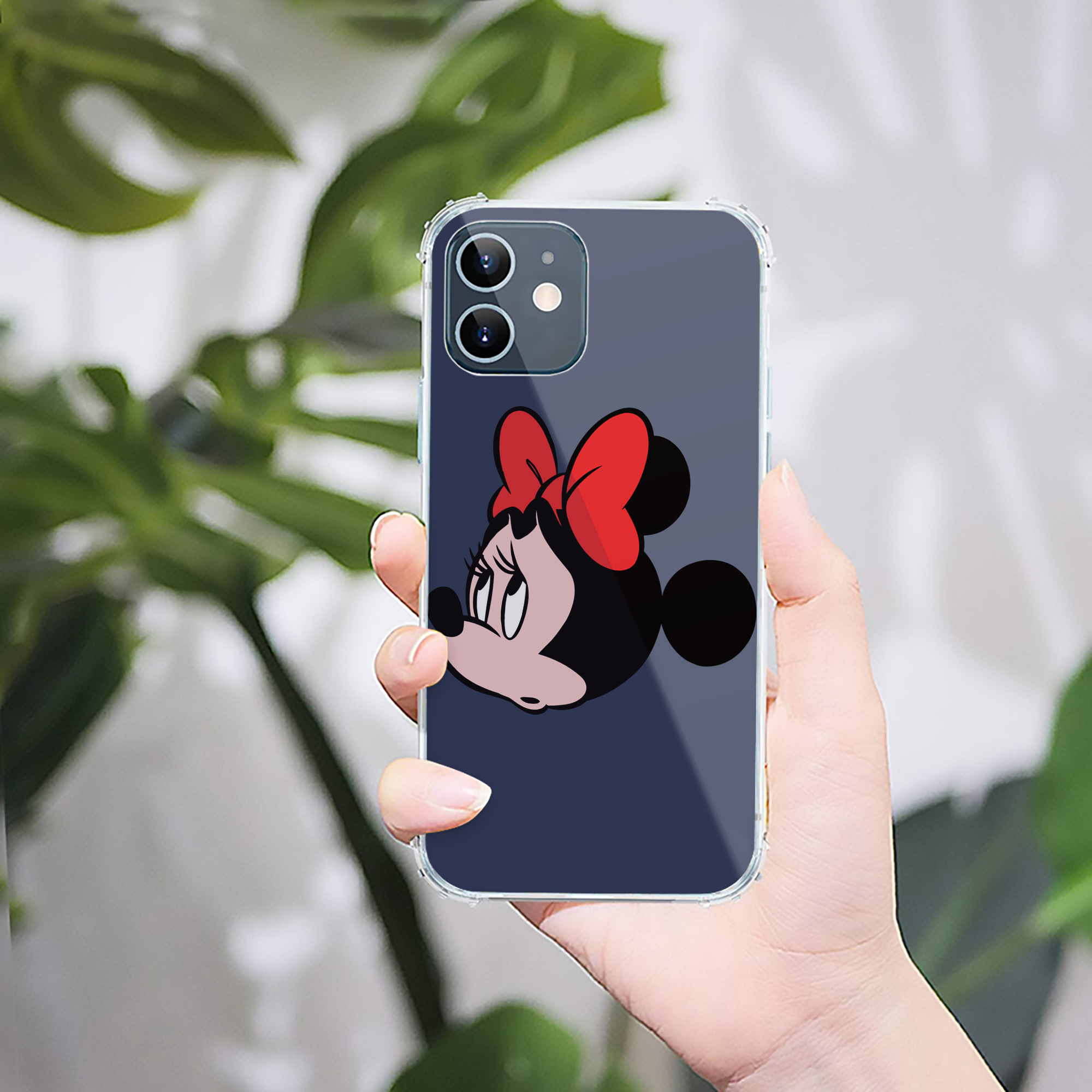 （画像用） ミッキーマウス Mickey Mouse 【iPhone 12シリーズ対応】透明スマホケース（クリアソフトケース）